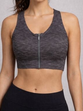 EUC Zip-Front Grey lululemon sports bra